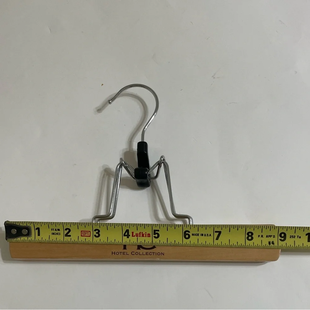 HOTEL COLLECTION Set/5 Unisex Wood Pant or Skirt Hangers